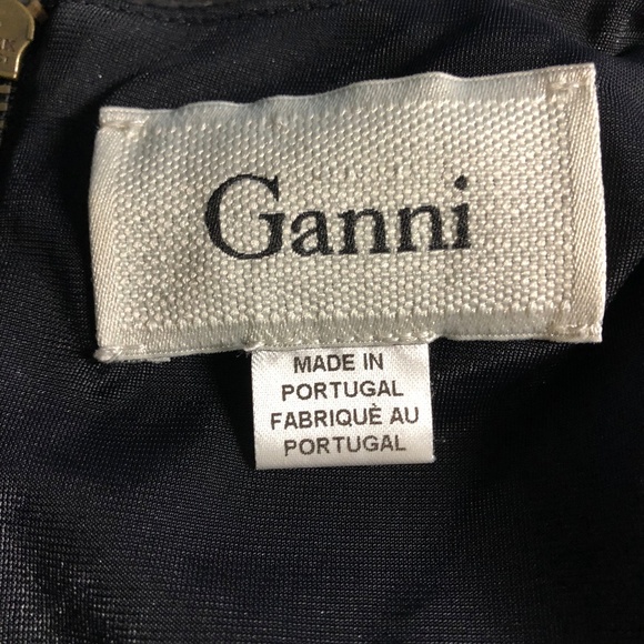 GANNI Anthropologie Miss Marple Split Peplum Dress - Picture 3 of 4